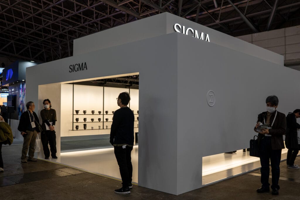SIGMAの展示ブースの外見